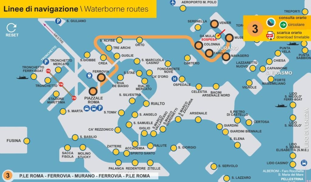 Le Guide Complet des Lignes de Vaporetto